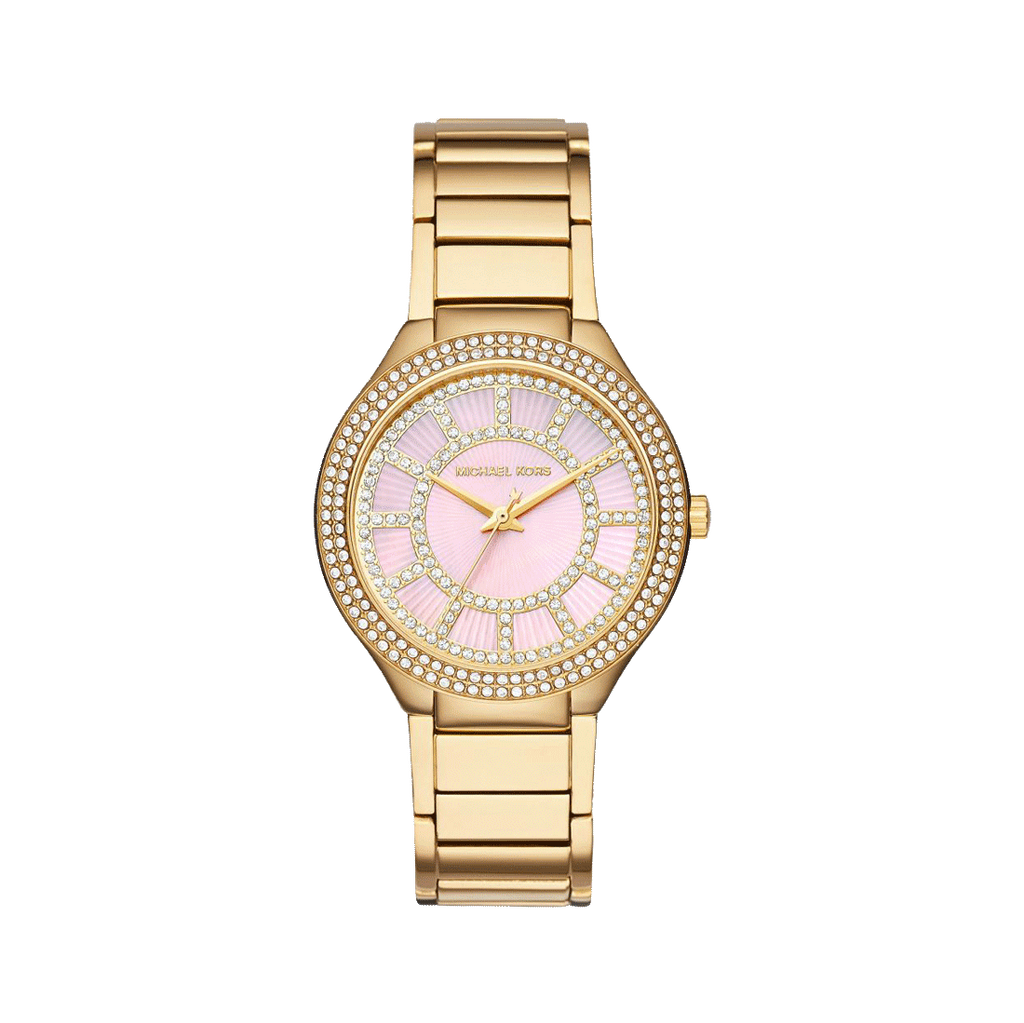 Michael Kors Kerry Mother of Pearl Dial Gold Steel Strap Watch for Women - MK3396 Buy Now By Michael Kors