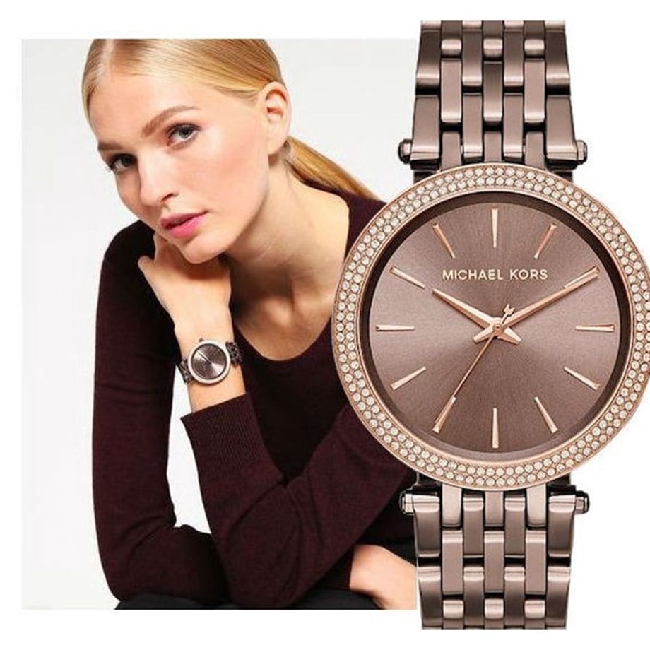 Michael Kors Darci Quartz Brown Dial Brown Steel Strap Watch For Women - MK3416 Buy Now By Michael Kors