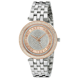 Michael Kors Darci Rose Gold Dial Silver Steel Strap Watch for Women - MK3446 Buy Now By Michael Kors