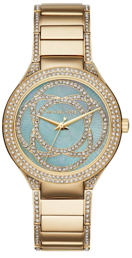 Michael Kors Kerry Mother of Pearl Dial Gold Steel Strap Watch for Women - MK3481 Buy Now By Michael Kors