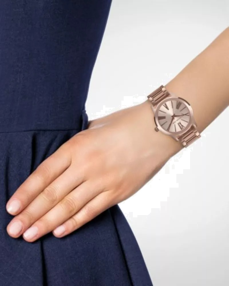 Michael Kors Hartman Rose Gold Dial Rose Gold Steel Strap Watch For Women - MK3491 Buy Now By Michael Kors