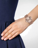 Michael Kors Hartman Rose Gold Dial Rose Gold Steel Strap Watch For Women - MK3491 Buy Now By Michael Kors