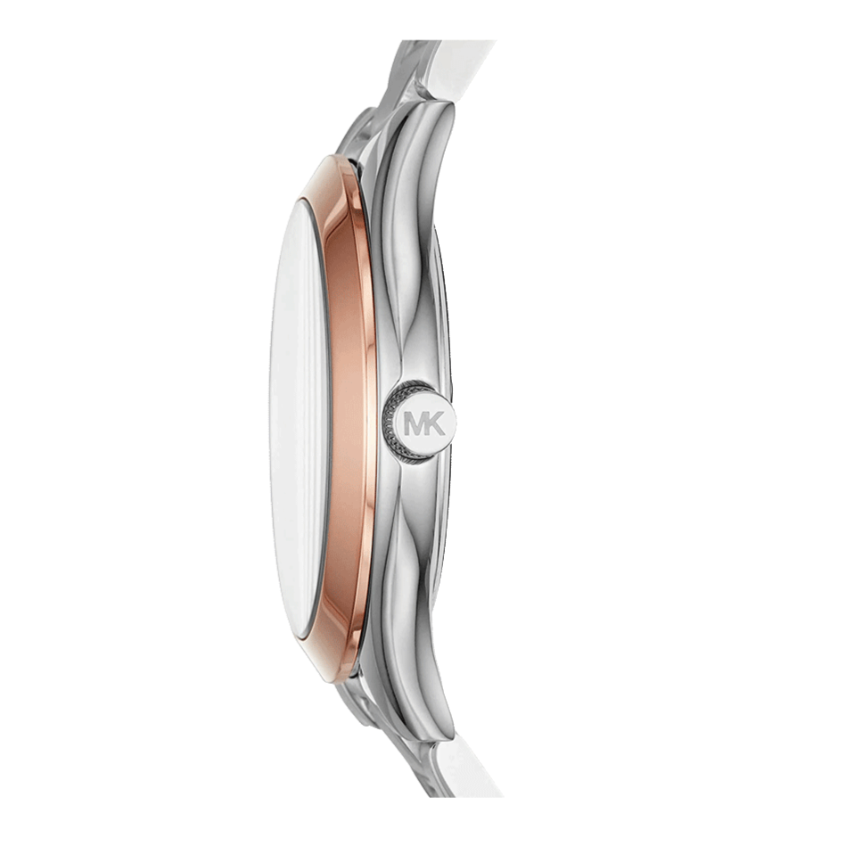 Michael Kors Mini Slim Runway Silver Dial Silver Steel Strap Watch for Women - MK3514 Buy Now By Michael Kors