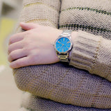 Michael Kors Hartman Quartz Blue Dial Silver Steel Strap Watch For Women - MK3519 Buy Now By Michael Kors