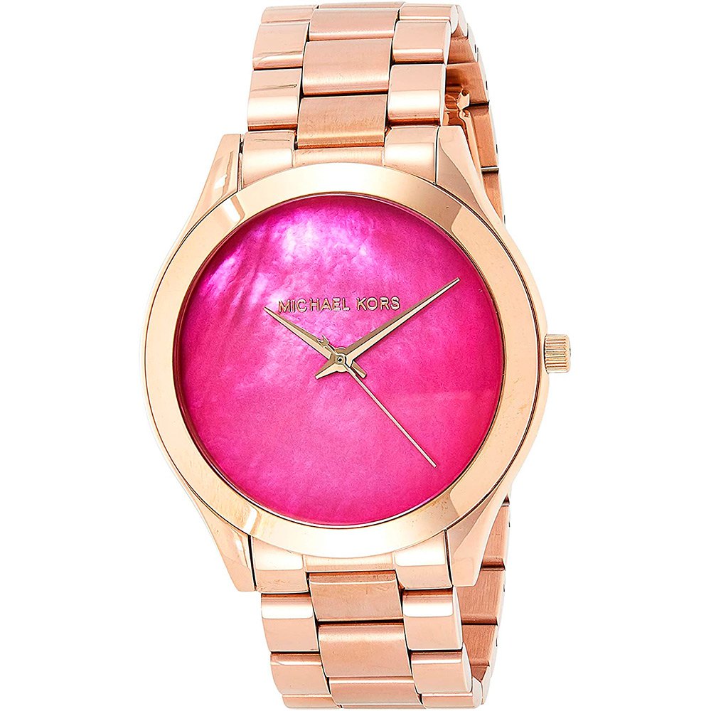 Michael Kors Runway Pink Dial Rose Gold Steel Strap Watch for Women - MK3550 Buy Now By Michael Kors