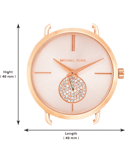 Michael Kors Portia Rose Gold Dial Rose Gold Steel Strap Watch for Women - MK3640 Buy Now By Michael Kors