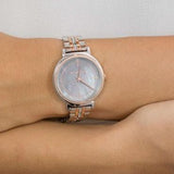 Michael Kors Cinthia Mother of Pearl Grey Dial Two Tone Steel Strap Watch for Women - MK3642 Buy Now By Michael Kors