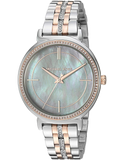 Michael Kors Cinthia Mother of Pearl Grey Dial Two Tone Steel Strap Watch for Women - MK3642 Buy Now By Michael Kors