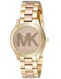 Michael Kors Mini Slim Runway Rose Gold Dial Two Tone Steel Strap Watch for Women - MK3650 Buy Now By Michael Kors