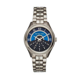 Michael Kors Lauryn Blue Dial Silver Steel Strap Watch for Women - MK3720 Buy Now By Michael Kors
