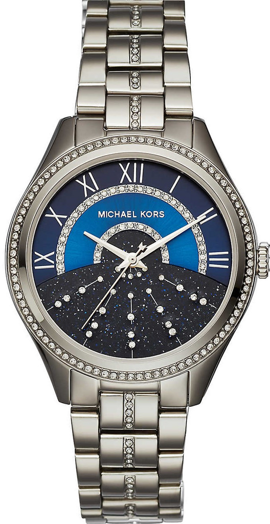 Michael Kors Lauryn Blue Dial Silver Steel Strap Watch for Women - MK3720 Buy Now By Michael Kors