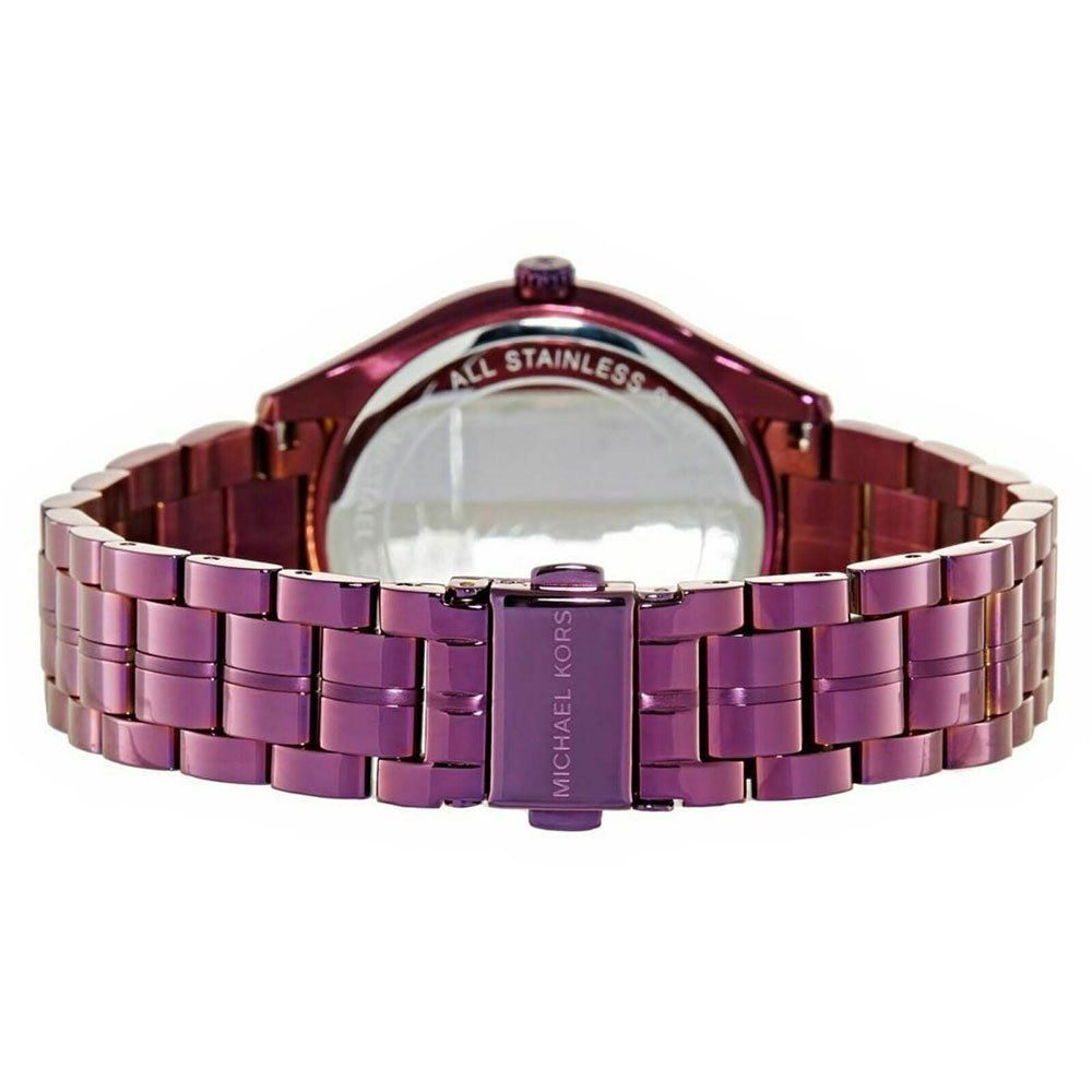Michael Kors Lauryn Black Dial Purple Steel Strap Watch for Women - MK3724 Buy Now By Michael Kors