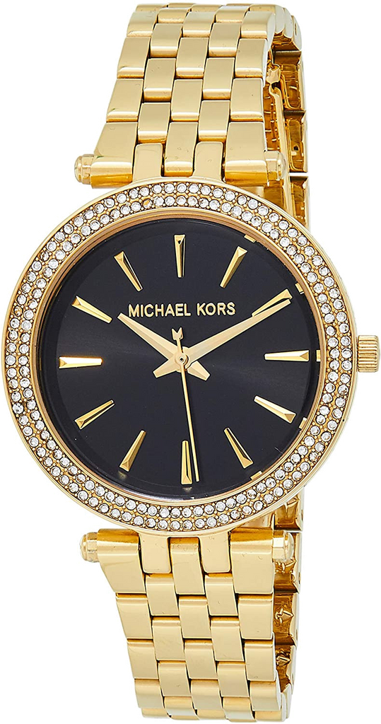 Michael Kors Mini Darci Quartz Black Dial Gold Steel Strap Watch For Women - MK3738 Buy Now By Michael Kors