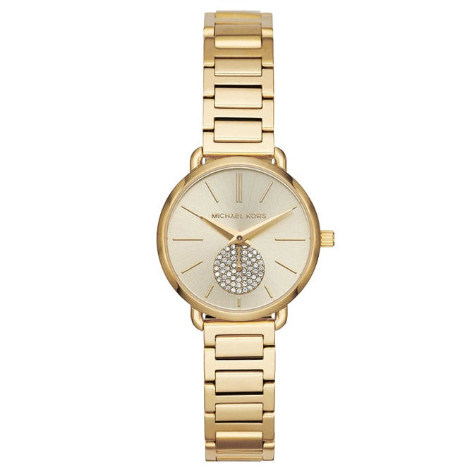 Michael Kors Portia Quartz Gold Dial Gold Steel Strap Watch For Women - MK3838 Buy Now By Michael Kors