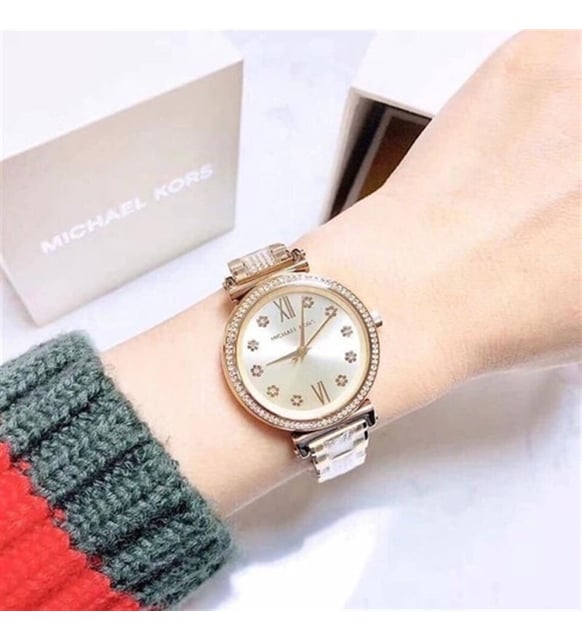 Michael Kors Sofie Quartz Gold Dial Gold Steel Strap Watch For Women - MK3881 Buy Now By Michael Kors