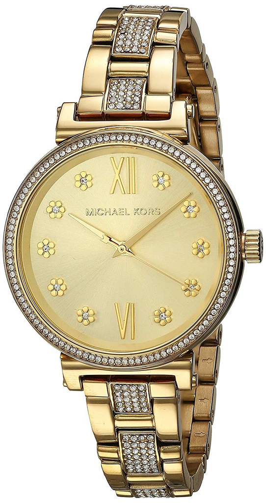 Michael Kors Sofie Quartz Gold Dial Gold Steel Strap Watch For Women - MK3881 Buy Now By Michael Kors