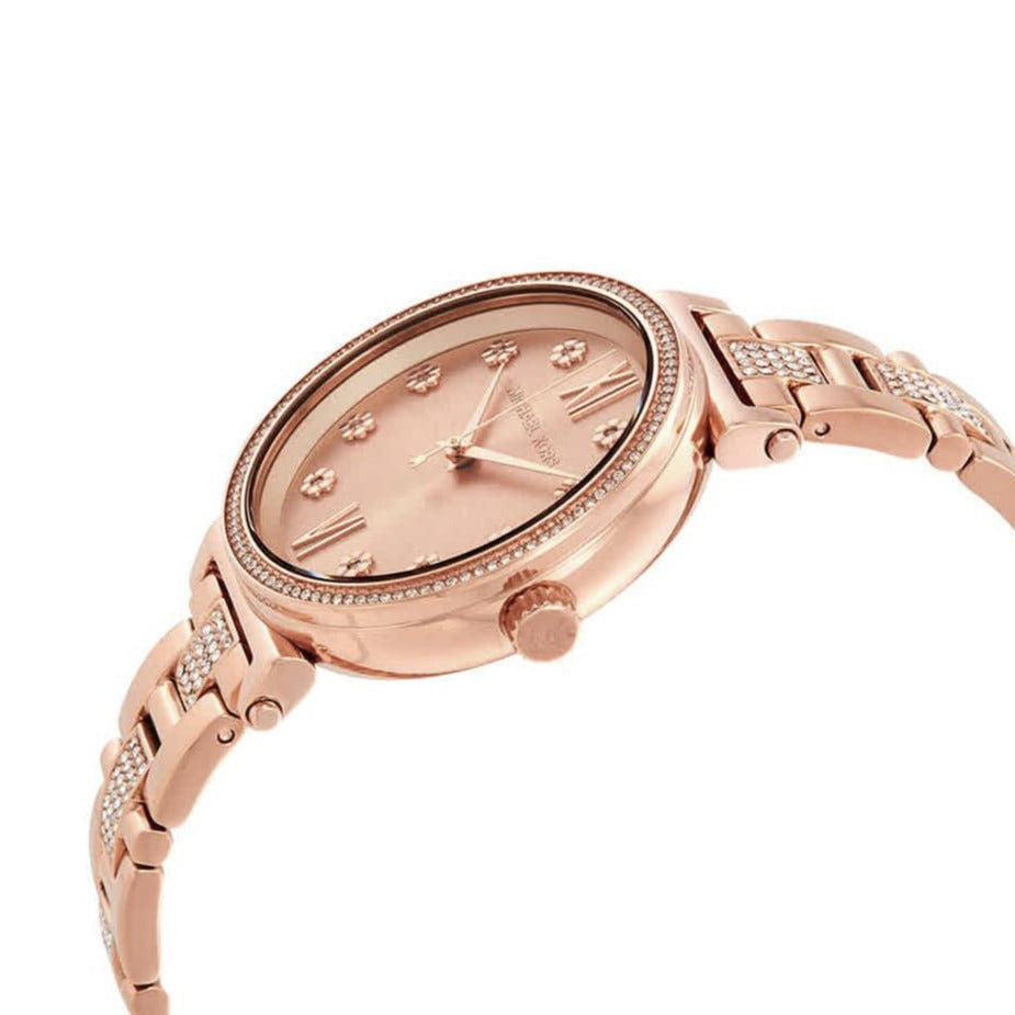 Michael Kors Sofie Quartz Rose Gold Dial Rose Gold Steel Strap Watch For Women - MK3882 Buy Now By Michael Kors
