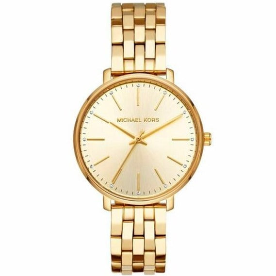 Michael Kors Pyper Quartz Gold Dial Gold Steel Strap Watch For Women - MK3898 Buy Now By Michael Kors