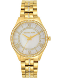 Michael Kors Lauryn Mother of Pearl White Dial Gold Steel Strap Watch for Women - MK3899 Buy Now By Michael Kors