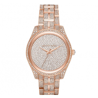 Michael Kors Lauryn Crystals Rose Gold Dial Rose Gold Steel Strap Watch For Women - MK3931 Buy Now By Michael Kors