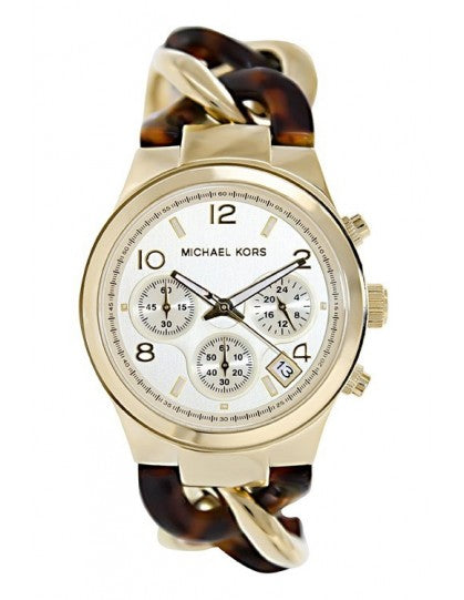 Michael Kors Runway Gold Dial Two Tone Steel Strap Watch for Women - MK4222 Buy Now By Michael Kors