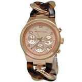 Michael Kors Runway Rose Gold Dial Two Tone Steel Strap Watch for Women - MK4269 Buy Now By Michael Kors