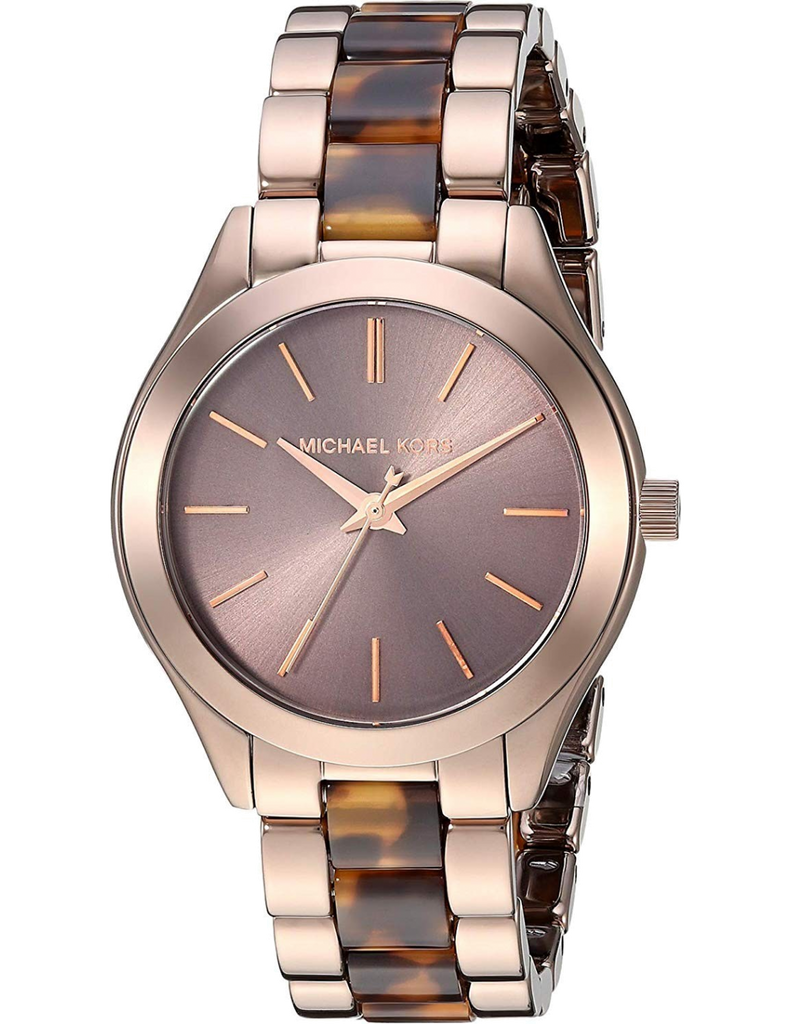 Michael Kors Runway Rose Gold Dial Two Tone Steel Strap Watch for Women - MK4301 Buy Now By Michael Kors