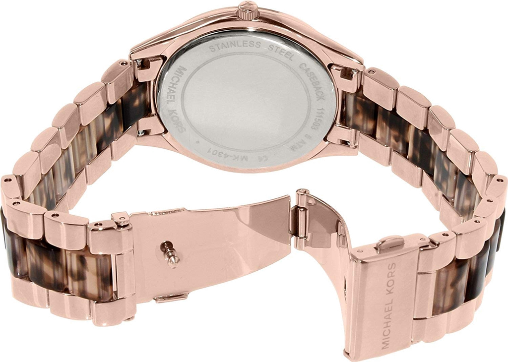 Michael Kors Runway Rose Gold Dial Two Tone Steel Strap Watch for Women - MK4301 Buy Now By Michael Kors