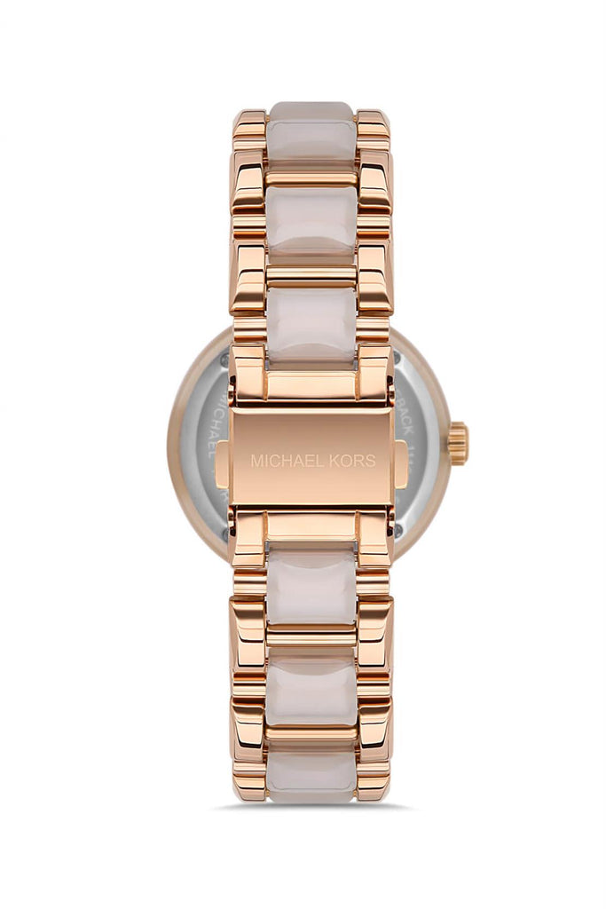 Michael Kors Delray Rose Gold Dial Two Tone Steel Strap Watch for Women - MK4319 Buy Now By Michael Kors