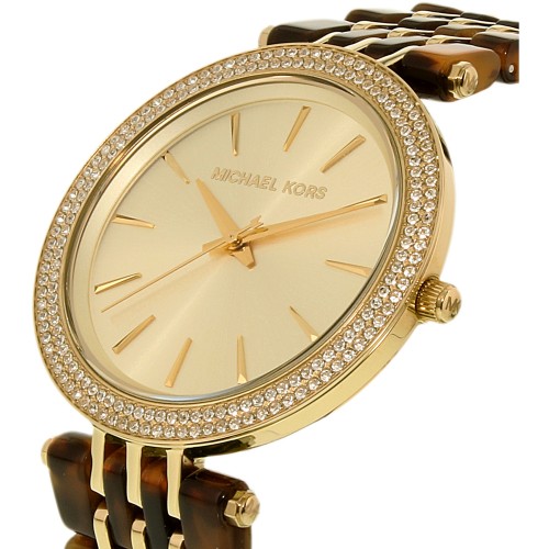 Michael Kors Darci Gold Dial Brown Two Tone Steel Strap Watch for Women - MK4326 Buy Now By Michael Kors