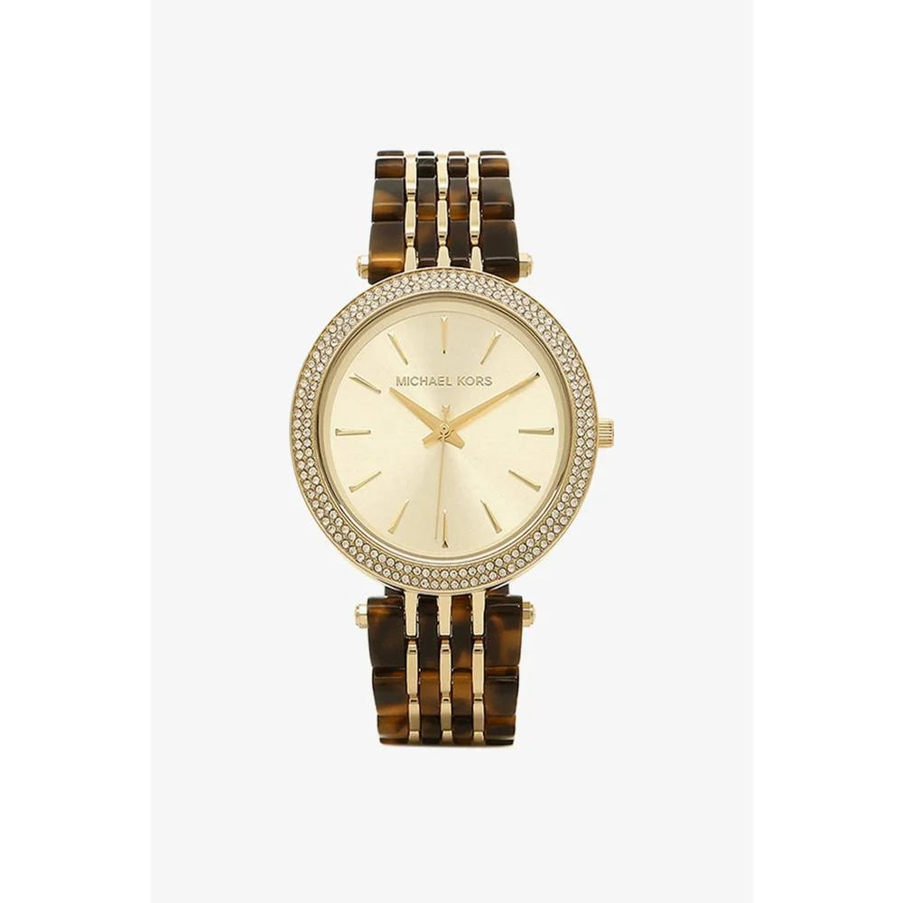 Michael Kors Darci Gold Dial Brown Two Tone Steel Strap Watch for Women - MK4326 Buy Now By Michael Kors