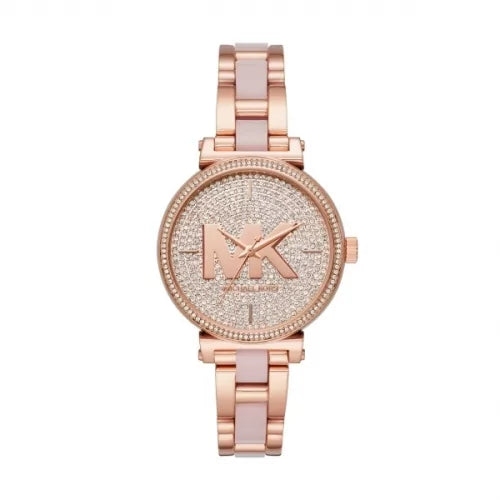 Michael Kors Sofie Quartz Crystals Crystals Rose Gold Dial Rose Gold Steel Strap Watch For Women - MK4336 Buy Now By Michael Kors