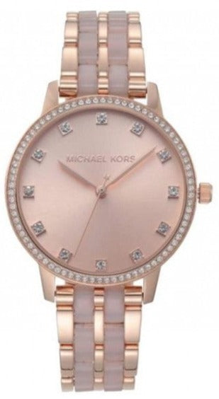 Michael Kors Melissa Analog Rose Gold Dial Rose Gold Steel Strap Watch For Women - MK4396 Buy Now By Michael Kors