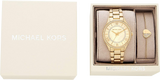 Michael Kors Lauryn Quartz Mother of Pearl Gold Dial Gold Steel Strap Watch For Women - MK4490 Buy Now By Michael Kors