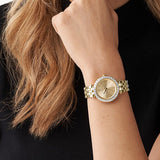 Michael Kors Darci Analog Gold Dial Gold Steel Strap Watch For Women - MK4513 Buy Now By Michael Kors
