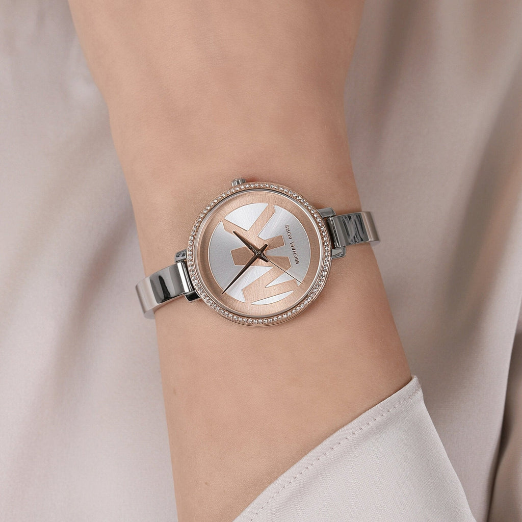 Michael Kors Jaryn Quartz Gold Dial Black Steel Strap Watch For Women - MK4544 Buy Now By Michael Kors