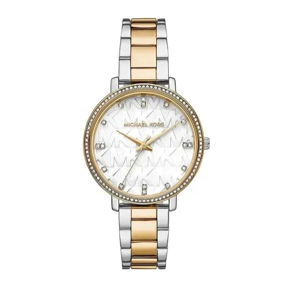 Michael Kors Pyper Three Hand White Dial Two Tone Steel Strap Watch For Women - MK4595 Buy Now By Michael Kors