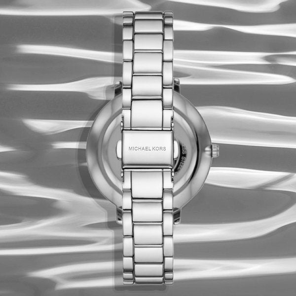 Michael Kors Pyper Three Hand Pink Dial Silver Steel Strap Watch For Women - MK4631 Buy Now By Michael Kors