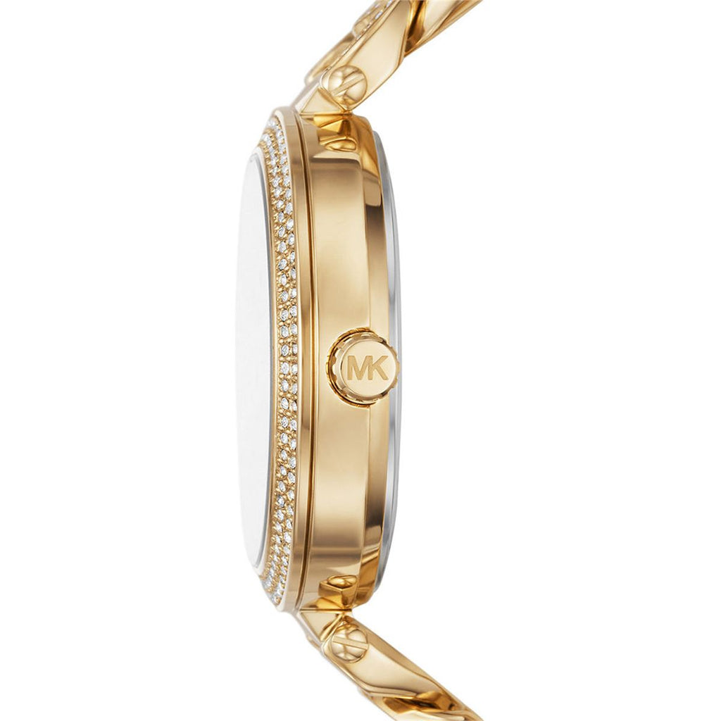 Michael Kors Catelyn Crystals Gold Dial Gold Steel Strap Watch For Women - MK4674 Buy Now By Michael Kors