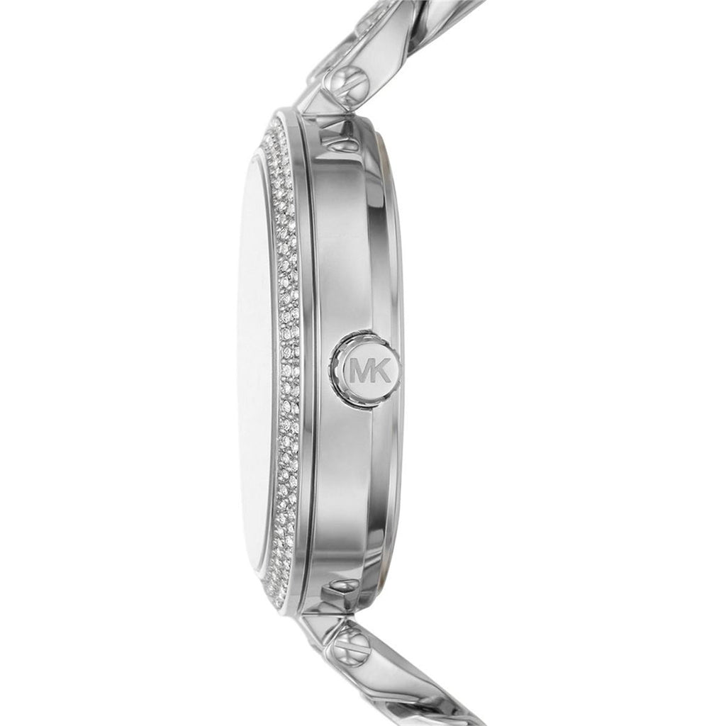 Michael Kors Catelyn Quartz Crystals Silver Dial Silver Steel Strap Watch For Women - MK4675 Buy Now By Michael Kors