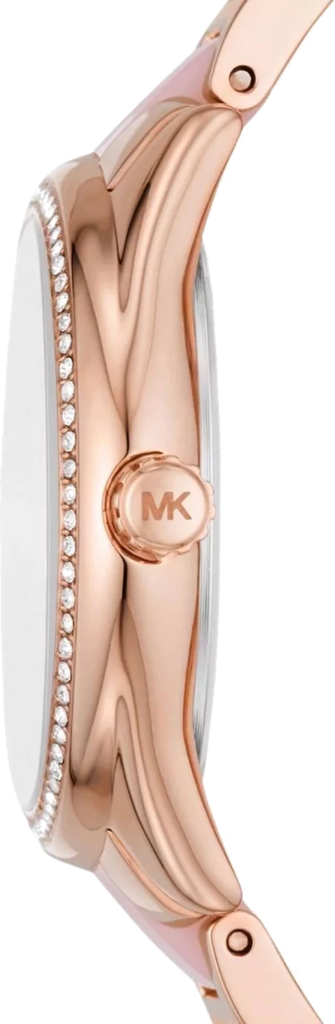 Michael Kors Janelle Analog Rose Gold Dial Two Tone Steel Strap Watch For Women - MK4731 Buy Now By Michael Kors