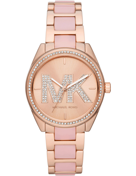 Michael Kors Janelle Analog Rose Gold Dial Two Tone Steel Strap Watch For Women - MK4731 Buy Now By Michael Kors