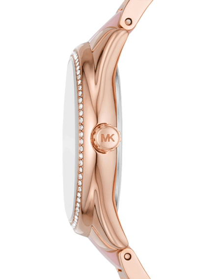 Michael Kors Janelle Analog Rose Gold Dial Two Tone Steel Strap Watch For Women - MK4731 Buy Now By Michael Kors