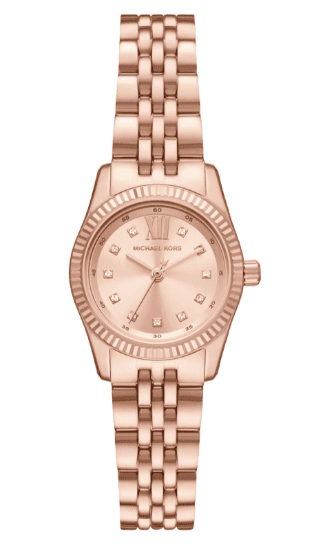 Michael Kors Lexington Three Hand Rose Gold Dial Rose Gold Steel Strap Watch For Women - MK4739 Buy Now By Michael Kors