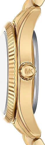 Michael Kors Lexington Three-Hand Blue Dial Gold Steel Strap Watch for Women - MK4802 Buy Now By Michael Kors