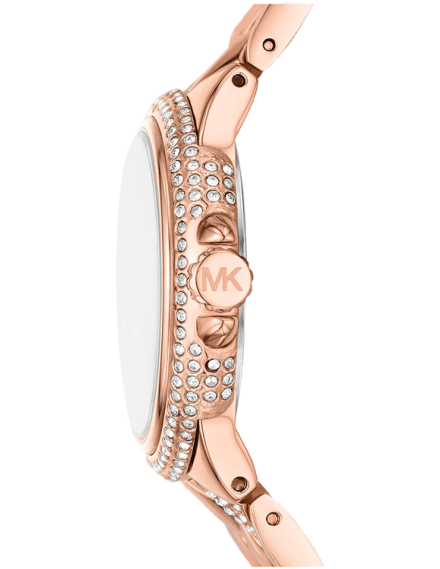 Michael Kors Camille Analog Silver Dial Rose Gold Steel Strap Watch for Women - MK4810 Buy Now By Michael Kors