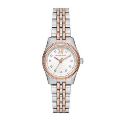 Michael Kors Lexington Three-Hand White Dial Two Tone Steel Strap Watch for Women - MK4817 Buy Now By Michael Kors
