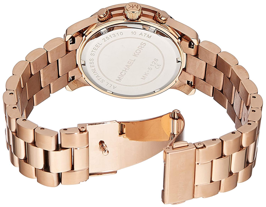 Michael Kors Runway Rose Gold Dial Rose Gold Steel Strap Watch for Women - MK5128 Buy Now By Michael Kors