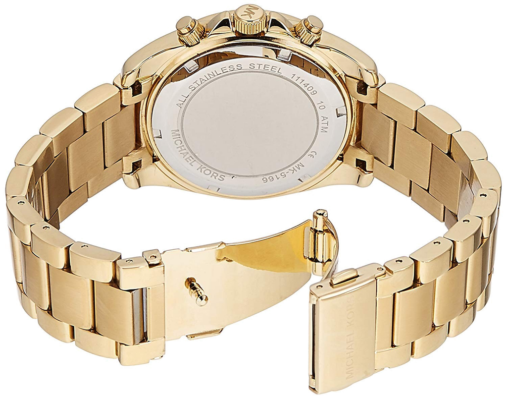 Michael Kors Runway Gold Dial Gold Steel Strap Watch for Women - MK5166 Buy Now By Michael Kors