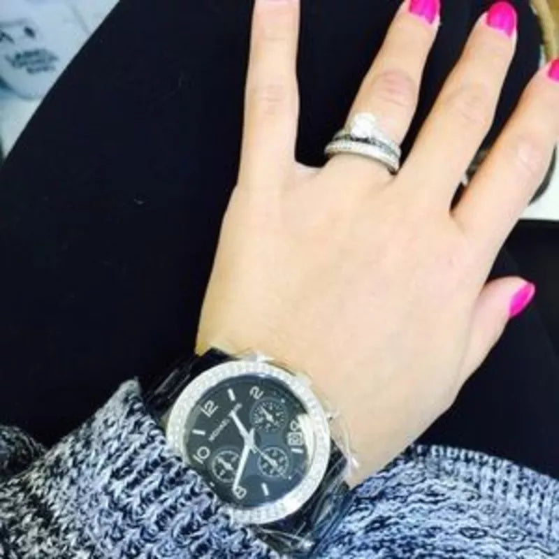 Michael Kors Runway Black Dial Black Steel Strap Watch for Women - MK5190 Buy Now By Michael Kors